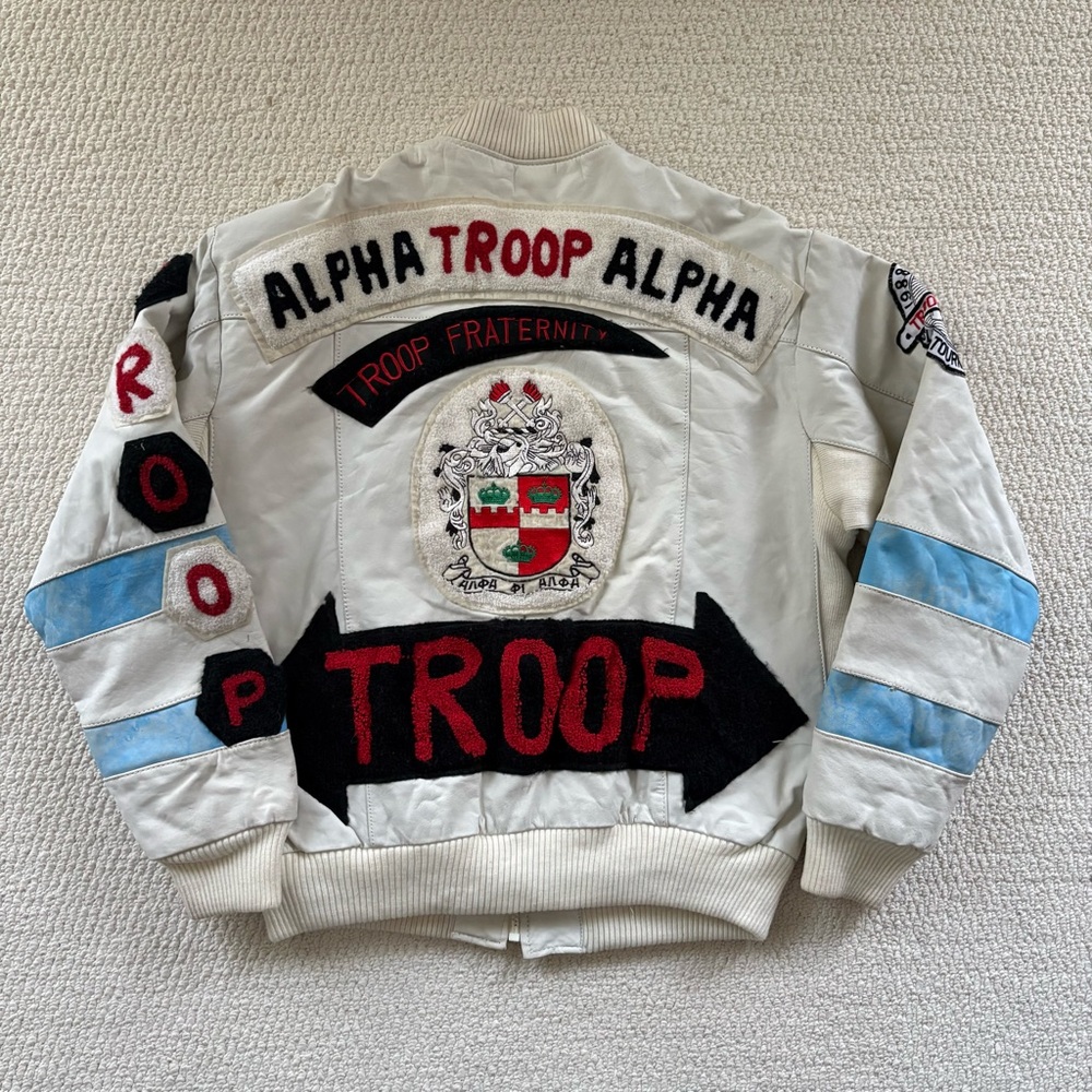 Vintage Graphic Leather Jacket
